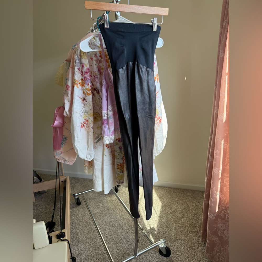 SPANX Black High-Waisted Leggings maternity